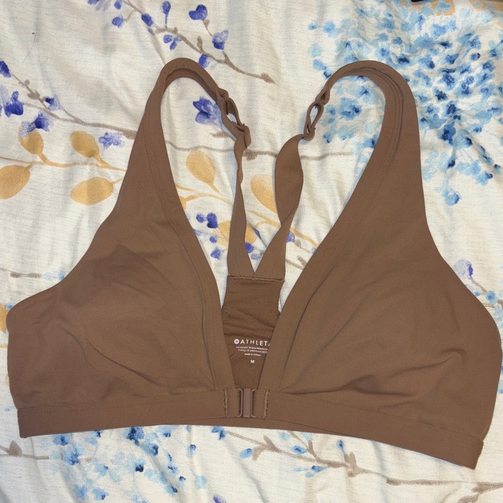 Athleta Brown Sports Bra - Picture 1 of 3